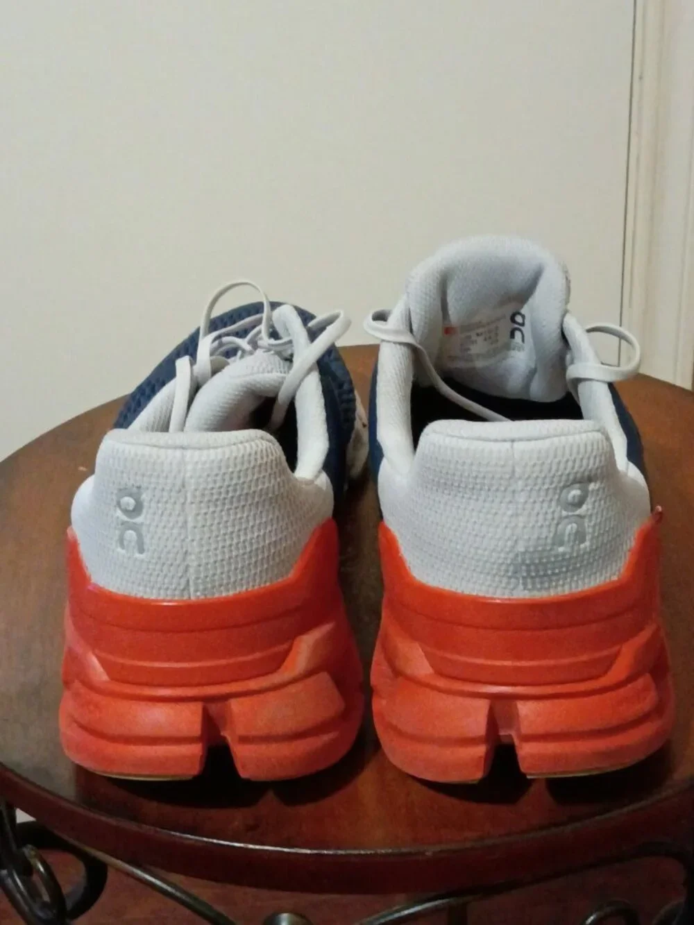 On Cloud Cloudflyer Mens Running Shoe 10.5 Blue Rust Sneaker Swiss Engineering - Picture 7 of 14